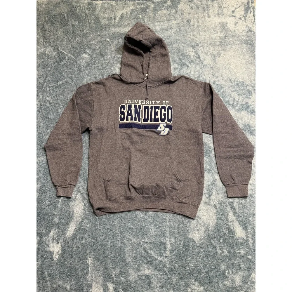 University of San Diego Hoodie Medium Charcoal Gray USD Toreros Pullover